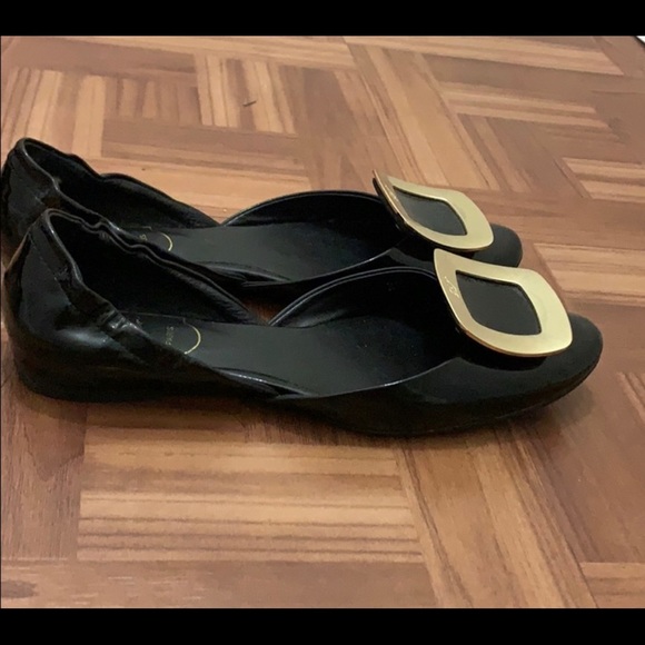 Roger Vivier D’Orsay Patent Leather Ballerina Ballet Flats - Picture 7 of 7